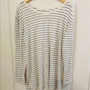 NWOT BP (NORDSTROM) XL CREAM + BLACK STRIPED TEE